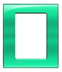 BTicino LNA4826VD LivingLight Abdeck- rahmen für Kompaktinstallation 3+3M Grün