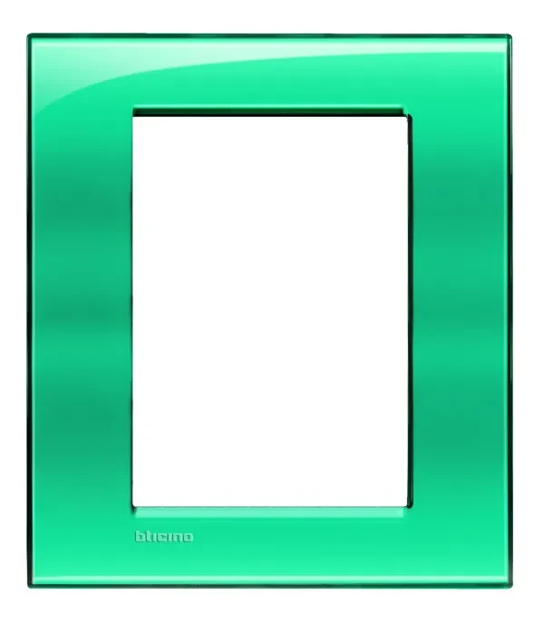BTicino LNA4826VD LivingLight Abdeck- rahmen für Kompaktinstallation 3+3M Grün