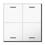 MDT Wippe für KNX Taster Light 63 weiß glänzend Neutral BE-TAL63W404.01