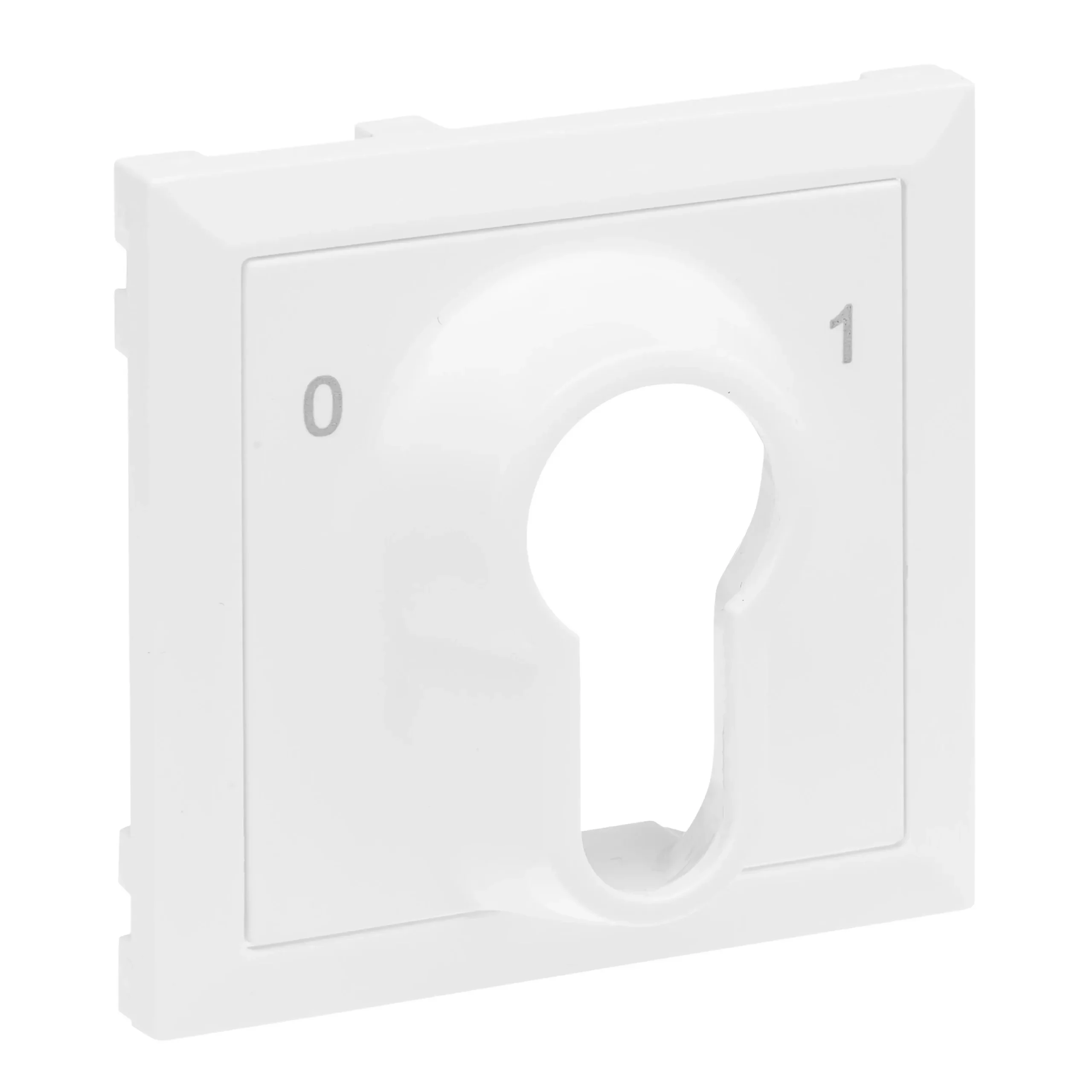 Legrand Legrand 765133 SEANO Abdeckung für DIN-Schlüsselschalter 0  1 Ultraweiß