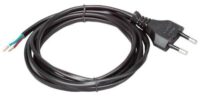 Kopp 140605097 Zuleitung 2m H 03 VVH2f 2x0,75qmm schwarz