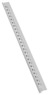 Legrand 037849 Kennzeichnungssystem Memocab Buchstabe:X schwarz auf weiß
