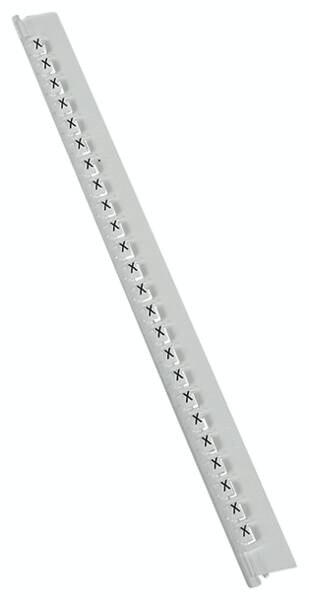 Legrand 037849 Kennzeichnungssystem Memocab Buchstabe:X schwarz auf weiß