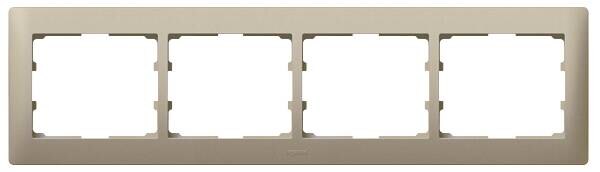 Legrand Legrand 771404 Rahmen 4-fach waagerecht Galea titanium