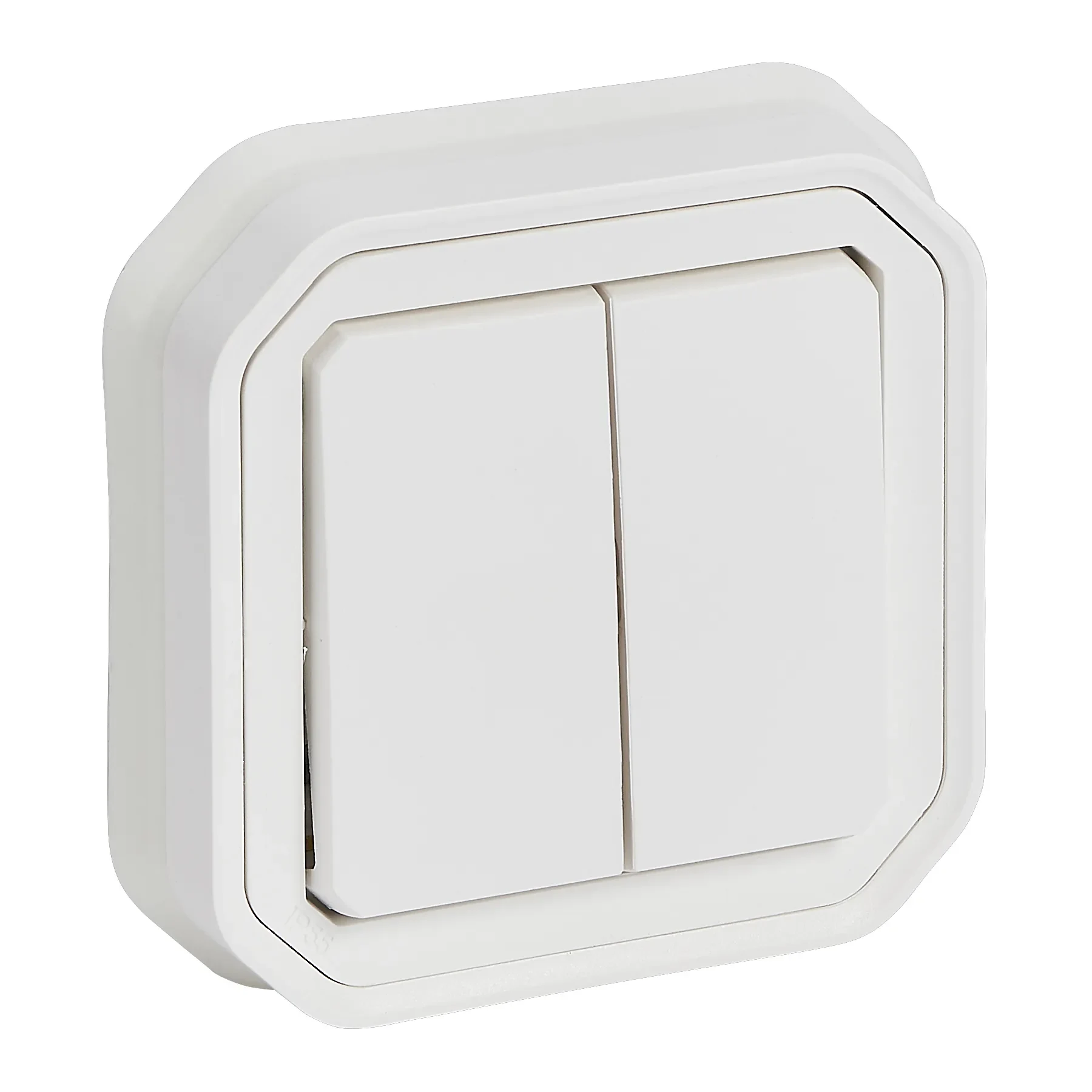 Legrand Legrand 069855L Plexo New FRUP Doppelwechselschalter 10AX/Taster 10A SL