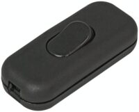 Kopp 191305087 Schnurzwischenschalter 1-polig Wippenausschalter 250V 2A schwarz