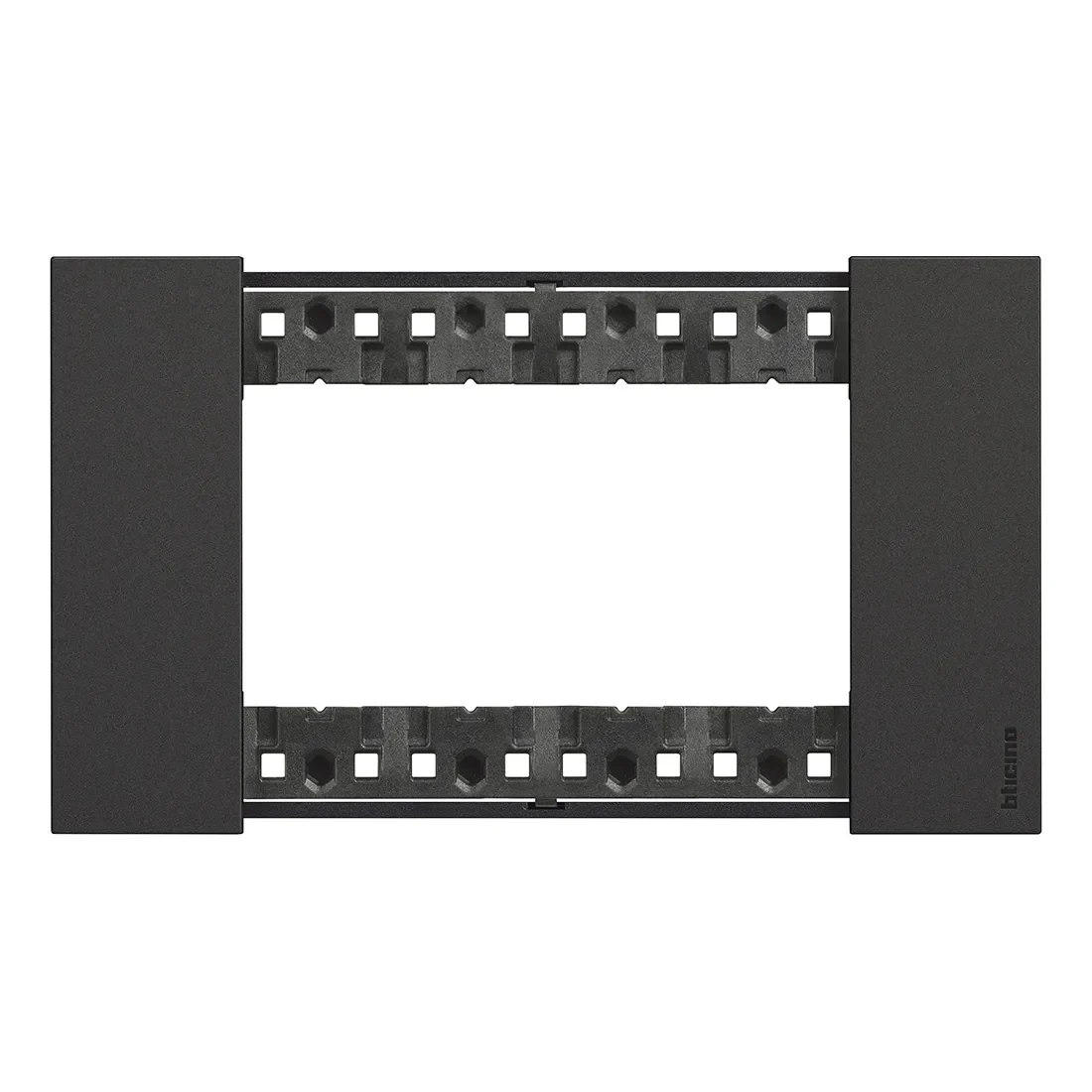 Legrand BTicino KA4804KG LivingNow Abdeckrahmen 4-modulig in der Farbausführung Black