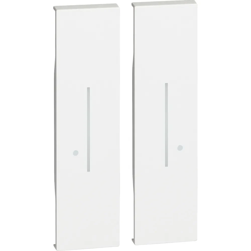 Legrand BTicino KW36M2 LivingNow Tastenabdeckung f.2-fach-Wandsender with Netatmo White