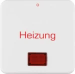Berker Wippe mit Linse Heizung pws/glänz 156919