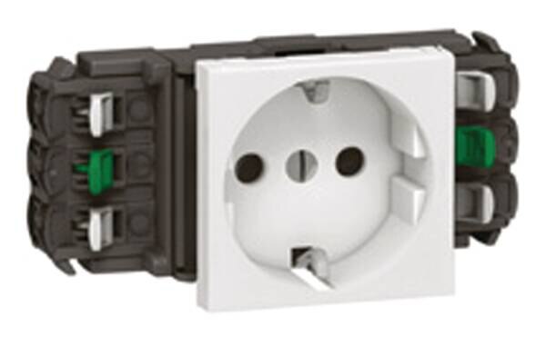 Legrand Legrand 077401 Steckdose 1-fach DLP+KS Mosaic ultaweiß