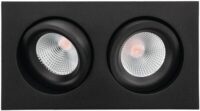 SG LEUCHTEN LED-Einbaustrahler 14W Konverter Junistar Lux Square 902597 2LEDs schwarz weiß