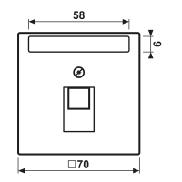 Jung Abdeckung f.IAE/UAE-Anschlussd LS969-1NAUAWWM