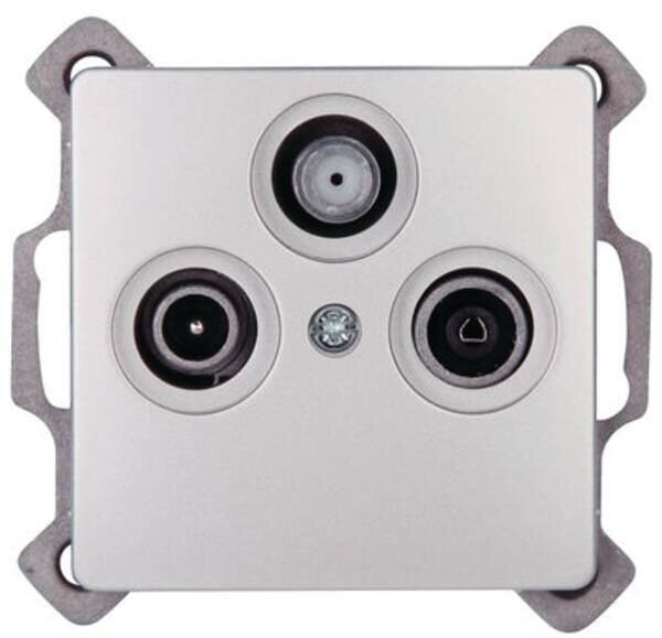 Kopp Kopp 921420084 Antennensteckdose 3-fach TV RF Paris silber