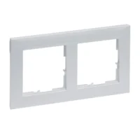 Legrand 765272 SEANO 2-fach Rahmen in der Farbausführung Aluminium lackiert