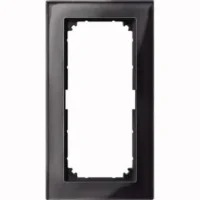 Merten Rahmen Glas 2 fach on/sw ohne Mittelsteg 487803