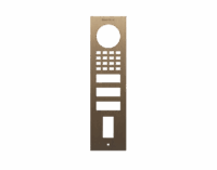 DoorBird D1102FV Fingerprint 50 Aufputz Frontblende – Echtes Messing
