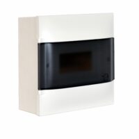 Legrand 134218 Practibox S APverteiler m Rauchglas-Kunstofftür weiß 1x 8