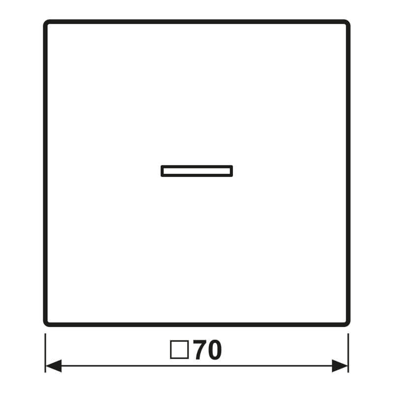 Jung Jung KNX RF Taster 1-fach neutral, Aluminium AL 10911 ST RF