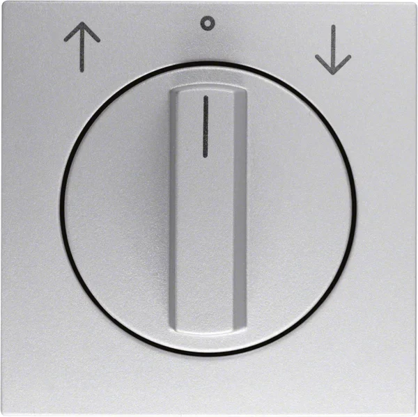 Berker Berker Zentralstück mit Drehknopf Jalousie B.7 aluminium 1080140400