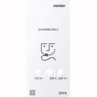 Merten Zentralplatte aws/gl für Rasiersteckdose 213625