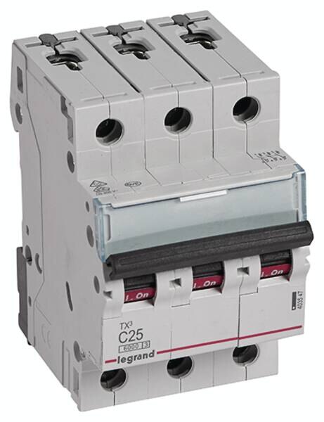 Legrand Legrand 403547 TX3 LS-Schalter C 25A 3-polig 6kA 400VAC 3TE