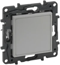 Legrand 864379 Mosaic Adapter/ Blindabdeckung Niloe Step Aluminium
