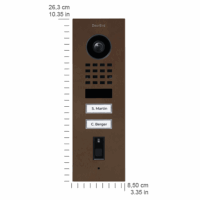 DoorBird D1102FV Fingerprint 50 Unterputz IP Video Türsprechanlage – Echte Baubronze