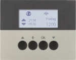 Berker KNX-Funk Jalousieschaltuhr edelstahl lackiert 85745173