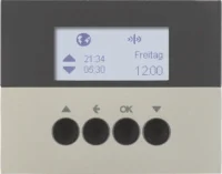Berker KNX-Funk Jalousieschaltuhr edelstahl lackiert 85745173