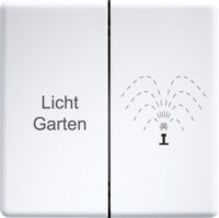 Eltako Doppelwippe lasergraviert 63x63mm DW-FT4F-at
