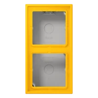 Jung LC 582 A 263 AP-Kappe 2-fach Duroplast lackiert Serie LS le jaune vif (4320W)