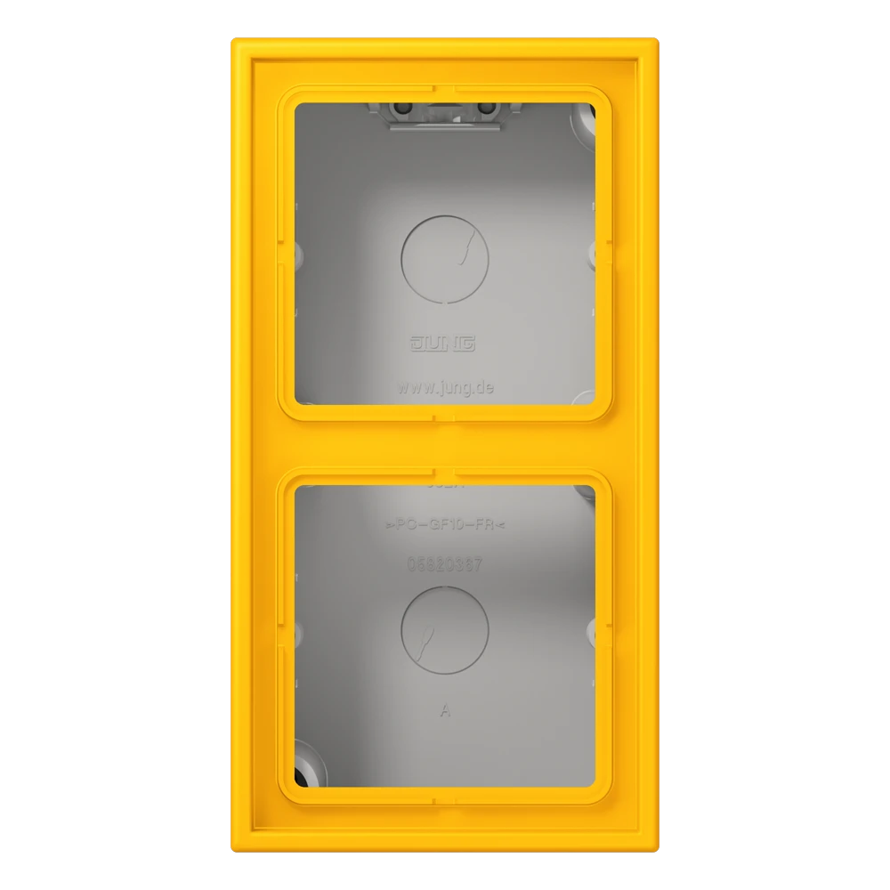 Jung Jung LC 582 A 263 AP-Kappe 2-fach Duroplast lackiert Serie LS le jaune vif (4320W)