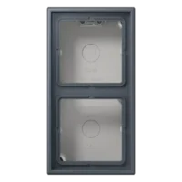 Jung LC 582 A 262 AP-Kappe 2-fach Duroplast lackiert Serie LS gris foncé 59 (4320U)
