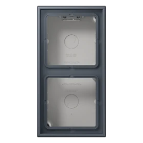 Jung Jung LC 582 A 262 AP-Kappe 2-fach Duroplast lackiert Serie LS gris foncé 59 (4320U)