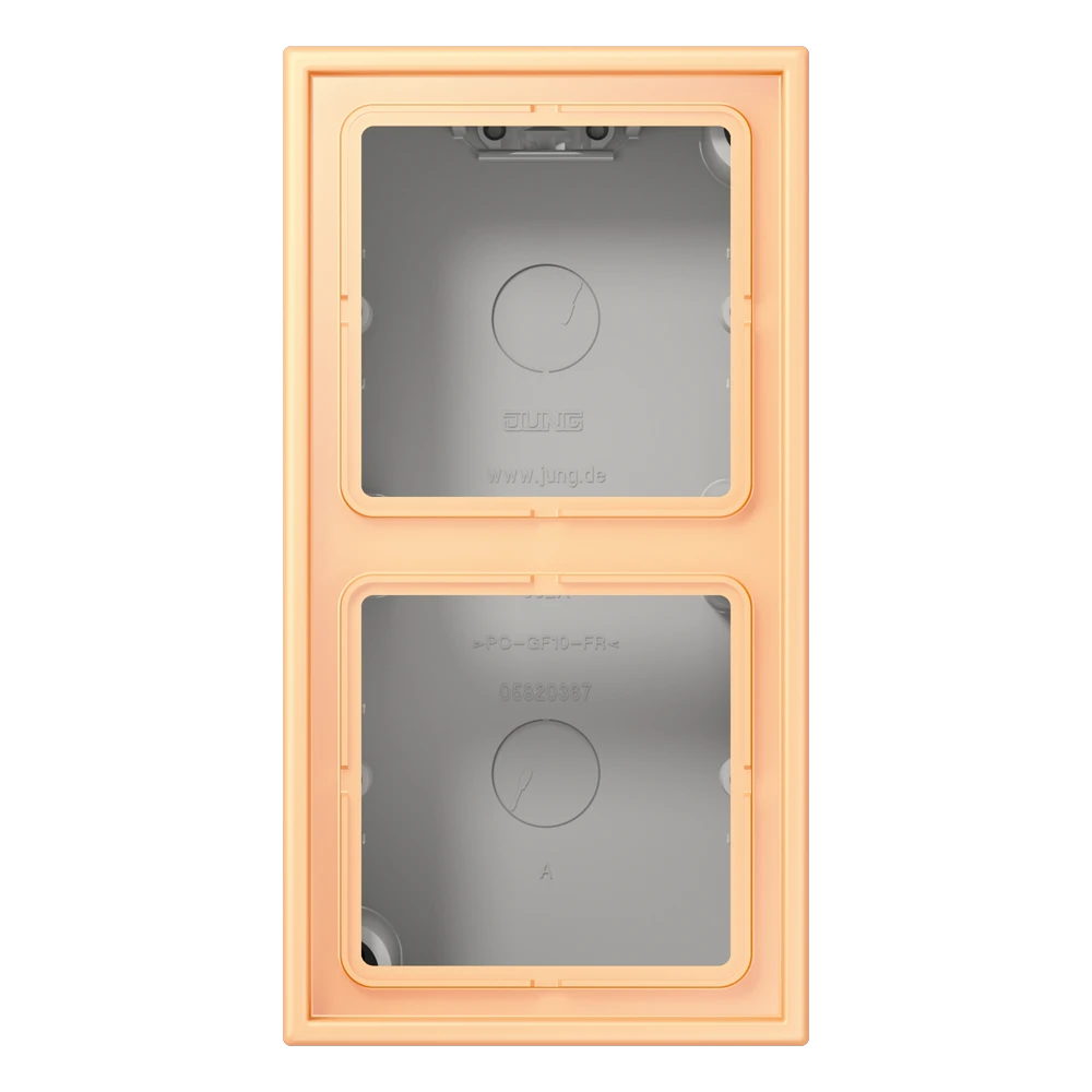 Jung Jung LC 582 A 258 AP-Kappe 2-fach Duroplast lackiert Serie LS terre sienne claire 59