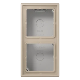 Jung Jung LC 582 A 243 AP-Kappe 2-fach Duroplast lackiert Serie LS ombre naturelle claire