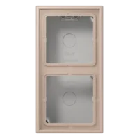 Jung LC 582 A 240 AP-Kappe 2-fach Duroplast lackiert Serie LS ombre brûlée claire