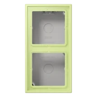 Jung LC 582 A 222 AP-Kappe 2-fach Duroplast lackiert Serie LS vertikal jaune clair