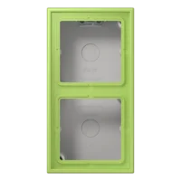 Jung LC 582 A 221 AP-Kappe 2-fach Duroplast lackiert Serie LS vertikal clair (32052)