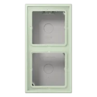Jung LC 582 A 218 AP-Kappe 2-fach Duroplast lackiert Serie LS vertikal anglais pâle
