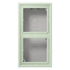 Jung Jung LC 582 A 218 AP-Kappe 2-fach Duroplast lackiert Serie LS vertikal anglais pâle