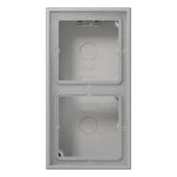 Jung LC 582 A 204 AP-Kappe 2-fach Duroplast lackiert Serie LS gris moyen (32012)