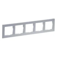Legrand 765285 SEANO+5-fach Rahmen in der Farbausführung Aluminium lackiert