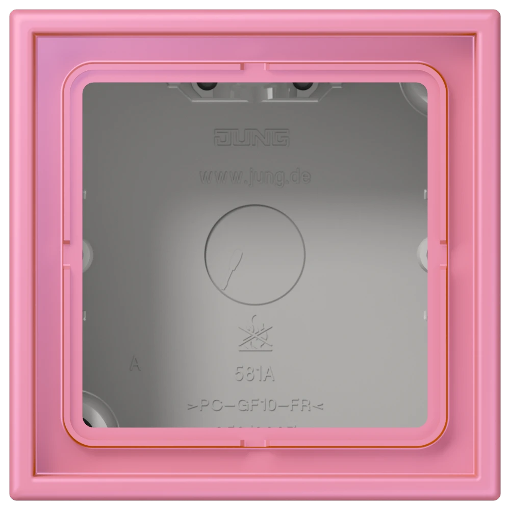 Jung Jung LC 581 A 246 AP-Kappe 1-fach Duroplast lackiert Serie LS rose vif (4320C)