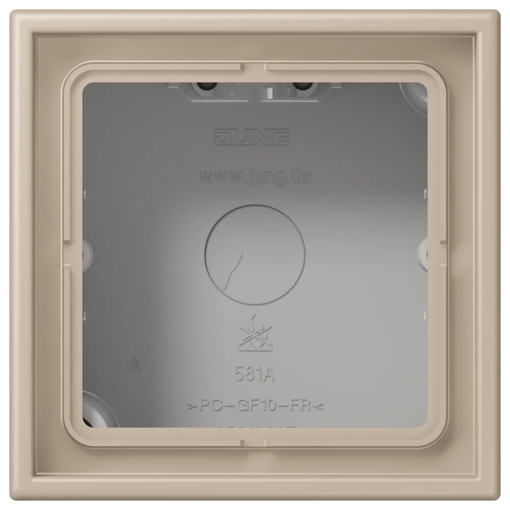 Jung Jung LC 581 A 243 AP-Kappe 1-fach Duroplast lackiert Serie LS ombre naturelle claire
