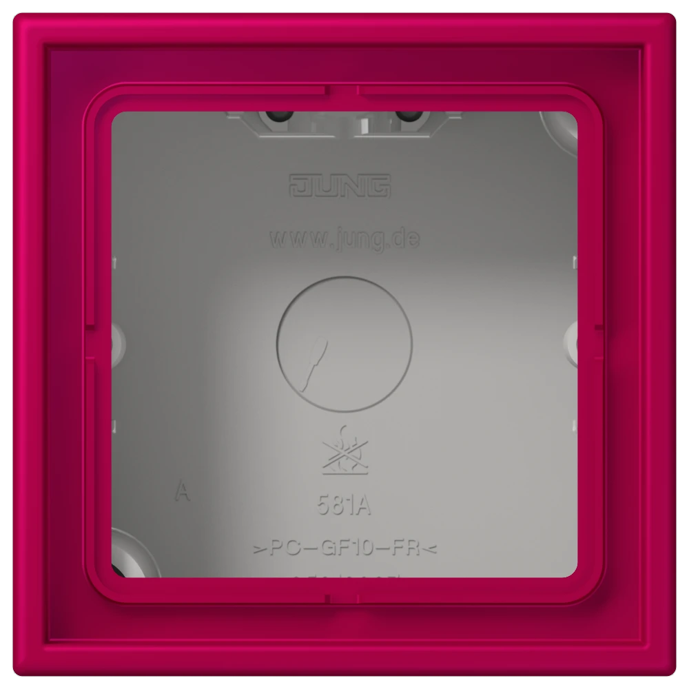 Jung Jung LC 581 A 230 AP-Kappe 1-fach Duroplast lackiert Serie LS rouge rubia (32101)