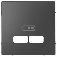 Merten Zentralplatte anth für USB Ladest.Einsatz MEG4367-6034
