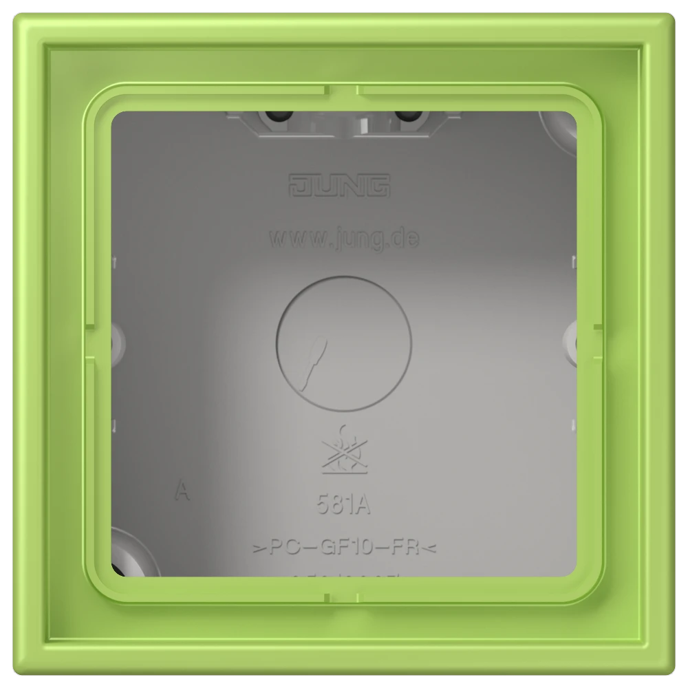 Jung Jung LC 581 A 221 AP-Kappe 1-fach Duroplast lackiert Serie LS vertikal clair (32052)