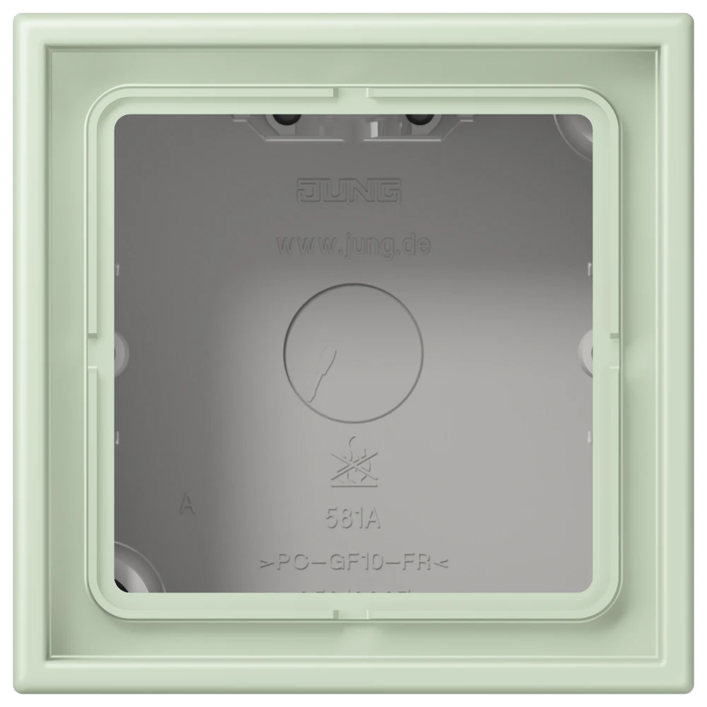 Jung Jung LC 581 A 218 AP-Kappe 1-fach Duroplast lackiert Serie LS vertikal anglais pâle