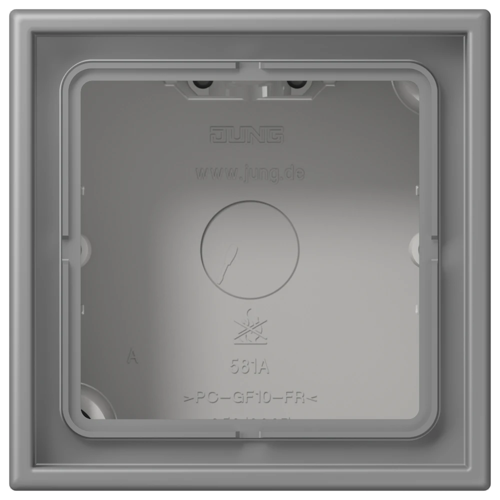Jung Jung LC 581 A 203 AP-Kappe 1-fach Duroplast lackiert Serie LS gris 31 (32011)
